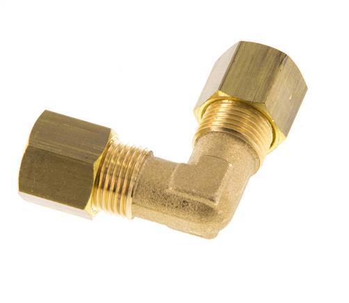 codo de latón de 8mm de 90 grados de compresión 135 Bar DIN EN 1254-2