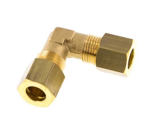 codo de latón de 8mm de 90 grados de compresión 135 Bar DIN EN 1254-2