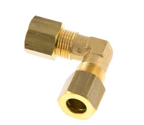 codo de latón de 8mm de 90 grados de compresión 135 Bar DIN EN 1254-2