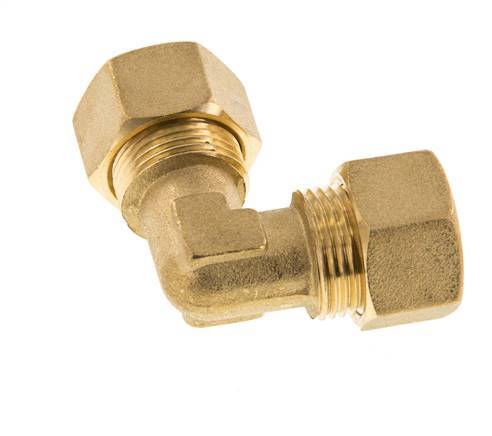 codo de latón de 90 grados de compresión de 14 mm 89 bar DIN EN 1254-2