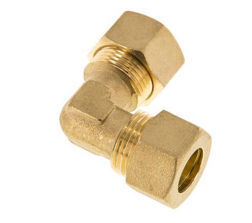 codo de latón de 90 grados de compresión de 14 mm 89 bar DIN EN 1254-2