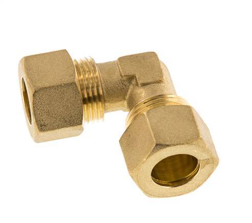 codo de latón de 90 grados de compresión de 14 mm 89 bar DIN EN 1254-2