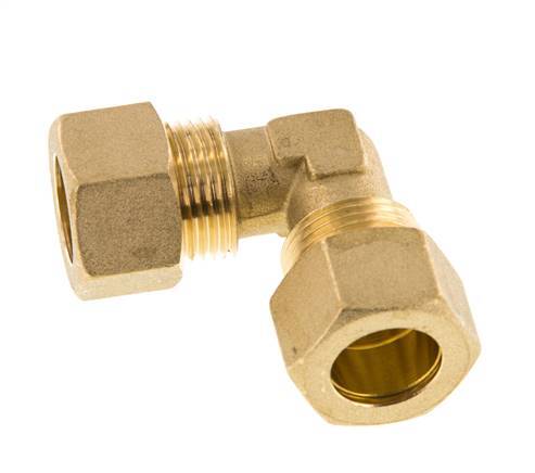 codo de latón de 15 mm y 90 grados de compresión 82 bar DIN EN 1254-2