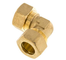 accesorio de compresión de 90 grados de latón de 22 mm, 54 bares DIN EN 1254-2