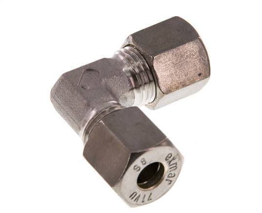 8S Codo de acero inoxidable de 90 grados de compresión 630 Bar DIN 2353
