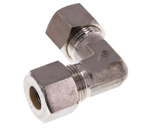 12S Codo de acero inoxidable de 90 grados de compresión 630 Bar DIN 2353