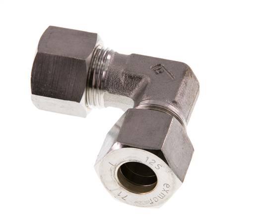 12S Codo de acero inoxidable de 90 grados de compresión 630 Bar DIN 2353