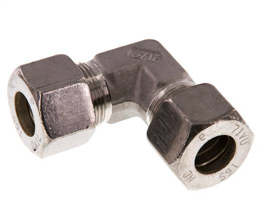 16S Codo de acero inoxidable de 90 grados de compresión 400 Bar DIN 2353
