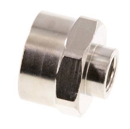 G 1/2'' x G 1/8'' Enchufe de latón niquelado 16 Bar