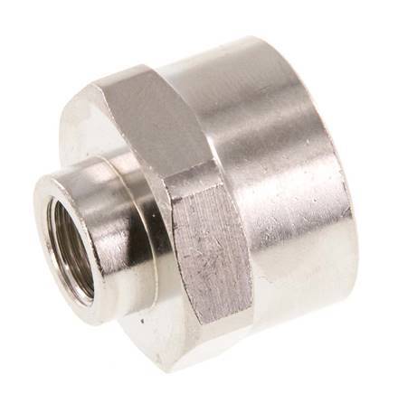 G 1/2'' x G 1/8'' Enchufe de latón niquelado 16 Bar