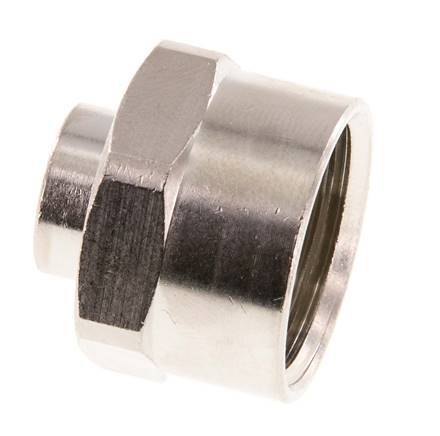 G 1/2'' x G 1/8'' Enchufe de latón niquelado 16 Bar