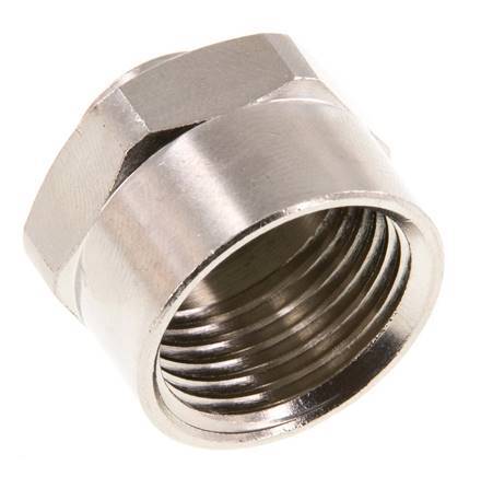 G 1/2'' x G 1/8'' Enchufe de latón niquelado 16 Bar