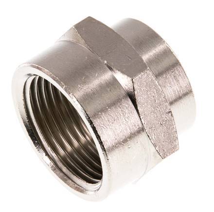 G 3/4'' x G 1/2'' Enchufe de latón niquelado 16 Bar