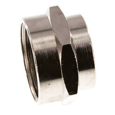 G 1'' x G 3/4'' Enchufe de latón niquelado 16 Bar