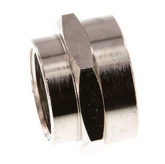 G 1'' x G 3/4'' Enchufe de latón niquelado 16 Bar
