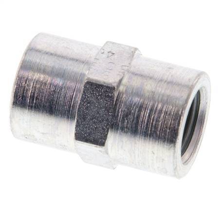 G 1/4'' Zinc plated Steel Socket 350 Bar - Hydraulic [2 Pieces]