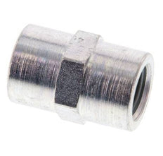 G 1/4'' Zinc plated Steel Socket 350 Bar - Hydraulic [2 Pieces]
