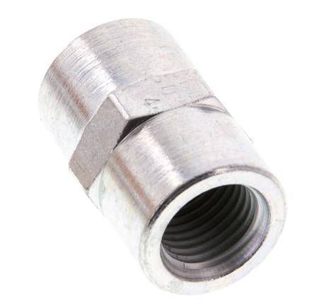G 1/4'' Zinc plated Steel Socket 350 Bar - Hydraulic [2 Pieces]