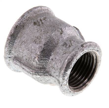 Rp 3/4'' x Rp 1/2'' Zinc plated Cast iron Round Socket 25 Bar [5 Pieces]