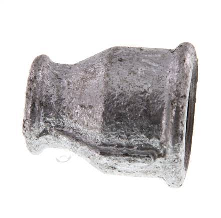 Rp 3/4'' x Rp 3/8'' Zinc plated Cast iron Round Socket 25 Bar [2 Pieces]