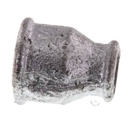 Rp 3/4'' x Rp 3/8'' Zinc plated Cast iron Round Socket 25 Bar [2 Pieces]