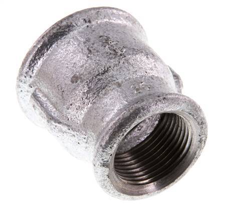 Rp 1'' x Rp 3/4'' Zinc plated Cast iron Round Socket 25 Bar [2 Pieces]