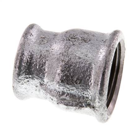 Rp 1'' x Rp 3/4'' Zinc plated Cast iron Round Socket 25 Bar [2 Pieces]