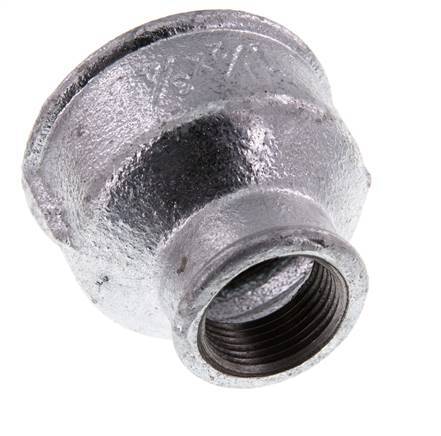 Rp 1 1/2'' x Rp 3/4'' Hierro fundido zincado Enchufe redondo 25 Bar