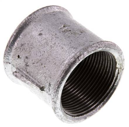 Rp 1 1/2'' Hierro fundido zincado Zócalo redondo 25 Bar