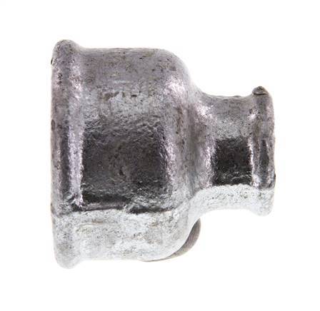 Rp 1 1/4'' x Rp 1/2'' Zinc plated Cast iron Round Socket 25 Bar [2 Pieces]