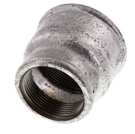 Rp 2'' x Rp 1 1/2'' Hierro fundido zincado Enchufe redondo 25 Bar