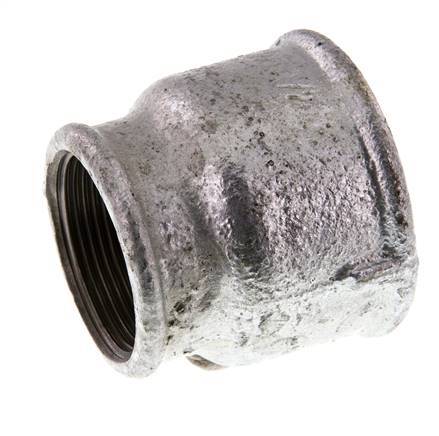 Rp 2'' x Rp 1 1/2'' Hierro fundido zincado Enchufe redondo 25 Bar