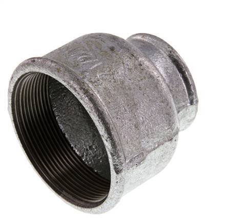 Rp 2 1/2'' x Rp 1 1/2'' Hierro fundido zincado Enchufe redondo 25 Bar