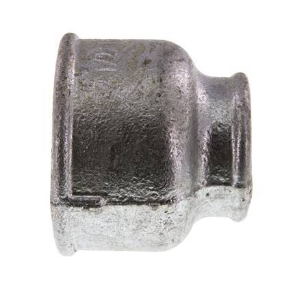 Rp 2 1/2'' x Rp 1 1/2'' Hierro fundido zincado Enchufe redondo 25 Bar