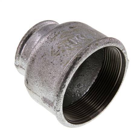 Rp 2 1/2'' x Rp 1 1/2'' Hierro fundido zincado Enchufe redondo 25 Bar