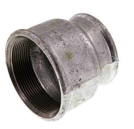 Rp 2 1/2'' x Rp 2'' Hierro fundido zincado Enchufe redondo 25 Bar