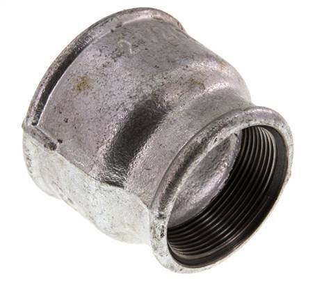 Rp 2 1/2'' x Rp 2'' Hierro fundido zincado Enchufe redondo 25 Bar
