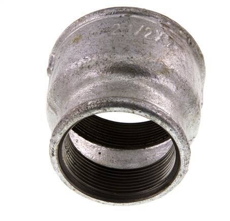 Rp 2 1/2'' x Rp 2'' Hierro fundido zincado Enchufe redondo 25 Bar