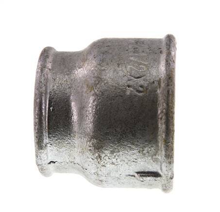 Rp 2 1/2'' x Rp 2'' Hierro fundido zincado Enchufe redondo 25 Bar