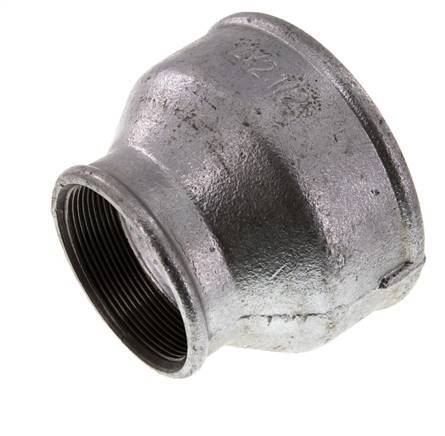 Rp 4'' x Rp 2 1/2'' Hierro fundido zincado Enchufe redondo 25 Bar