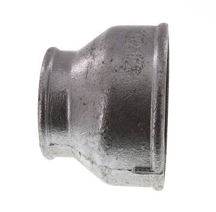Rp 4'' x Rp 2 1/2'' Hierro fundido zincado Enchufe redondo 25 Bar