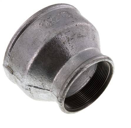 Rp 4'' x Rp 2 1/2'' Hierro fundido zincado Enchufe redondo 25 Bar