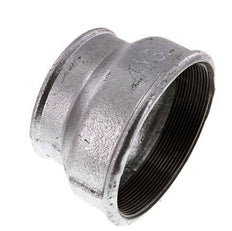 Rp 4'' x Rp 3'' Hierro fundido zincado Enchufe redondo 25 Bar
