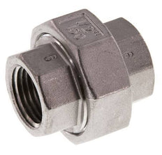 1/2'' NPT Acero inoxidable Doble Pezón de 3 piezas con sellado cónico 16 Bar