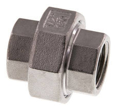 Rp 1/2'' acero inoxidable espiga doble 3 piezas con cierre cónico 16 Bar