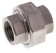Rp 1/2'' acero inoxidable espiga doble 3 piezas con cierre cónico 16 Bar
