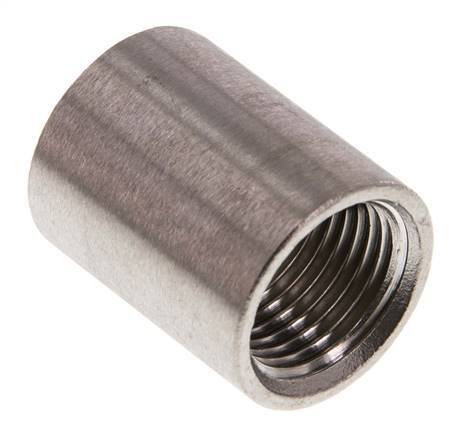 Rp 1/2'' Stainless steel Round Socket 16 Bar [2 Pieces]