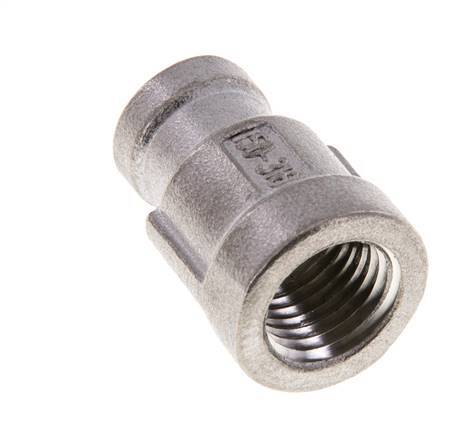 1/4'' NPT x 1/8'' NPT Stainless steel Round Socket 16 Bar [2 Pieces]