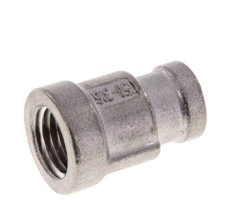 1/4'' NPT x 1/8'' NPT Stainless steel Round Socket 16 Bar [2 Pieces]