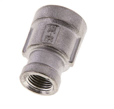 1/4'' NPT x 1/8'' NPT Stainless steel Round Socket 16 Bar [2 Pieces]